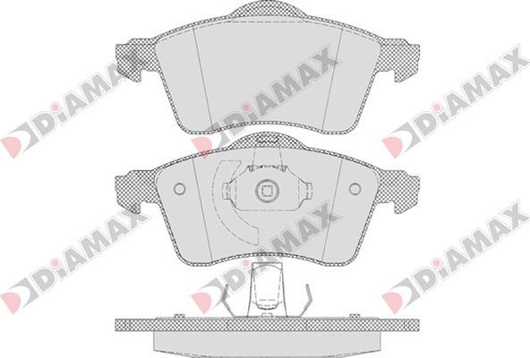 Diamax N09559 - Brake Pad Set, disc brake autospares.lv