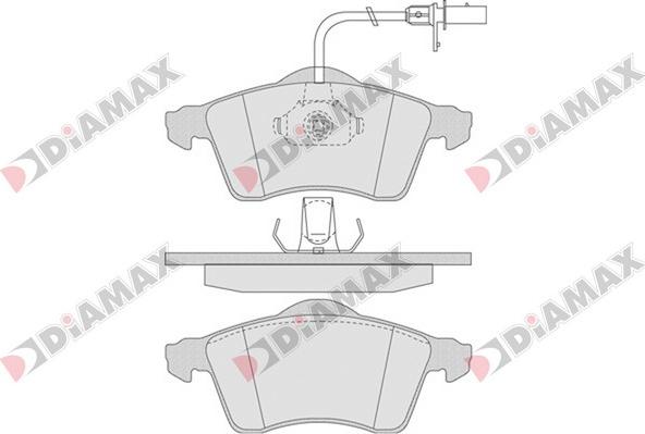 Diamax N09555 - Brake Pad Set, disc brake autospares.lv