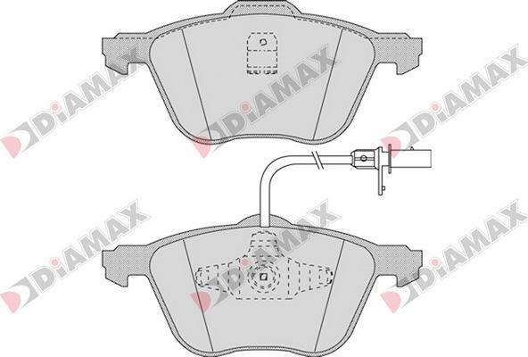 Diamax N09551 - Brake Pad Set, disc brake autospares.lv