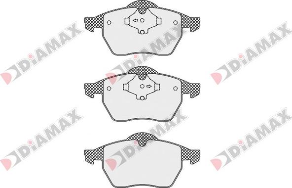 Diamax N09558 - Brake Pad Set, disc brake autospares.lv