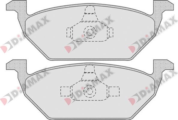 Diamax N09557 - Brake Pad Set, disc brake autospares.lv