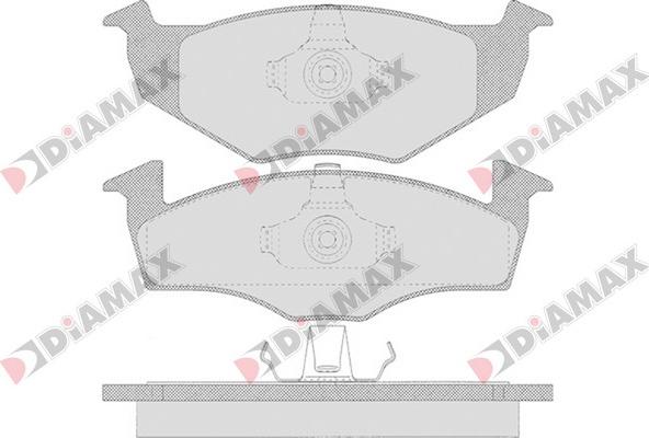 Diamax N09560 - Brake Pad Set, disc brake autospares.lv