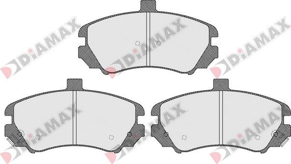 Diamax N09506 - Brake Pad Set, disc brake autospares.lv