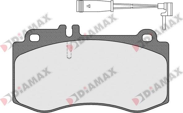 Diamax N09501A - Brake Pad Set, disc brake autospares.lv