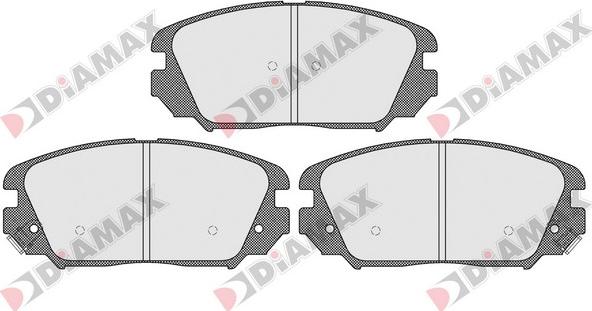 Diamax N09502 - Brake Pad Set, disc brake autospares.lv