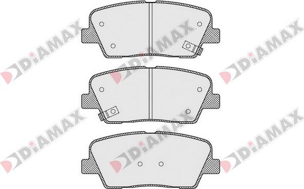 Diamax N09515 - Brake Pad Set, disc brake autospares.lv