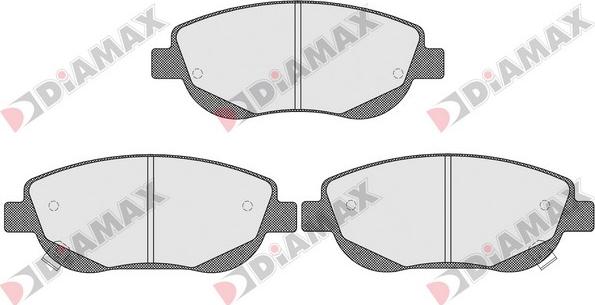Diamax N09584 - Brake Pad Set, disc brake autospares.lv