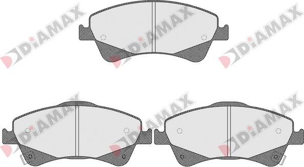 Diamax N09586 - Brake Pad Set, disc brake autospares.lv