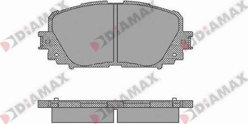 Diamax N09580 - Brake Pad Set, disc brake autospares.lv