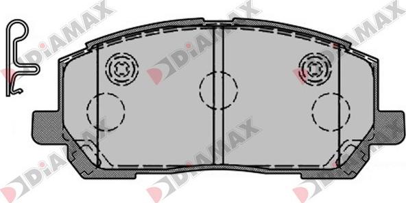 Diamax N09582 - Brake Pad Set, disc brake autospares.lv