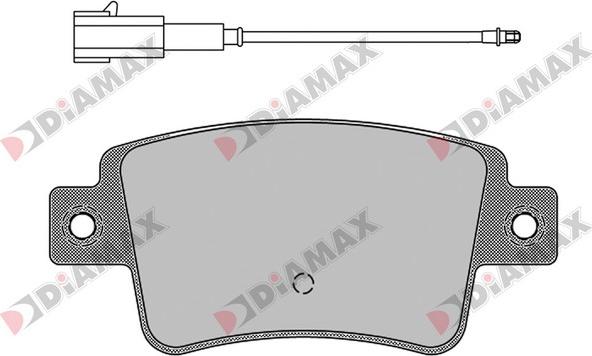 Diamax N09539 - Brake Pad Set, disc brake autospares.lv