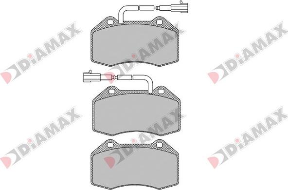 Diamax N09535 - Brake Pad Set, disc brake autospares.lv