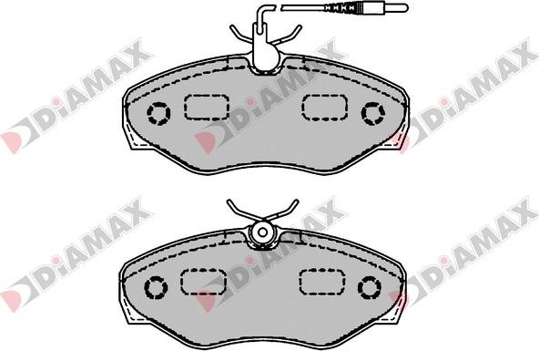 Diamax N09530 - Brake Pad Set, disc brake autospares.lv