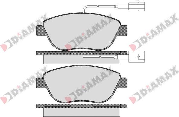 Diamax N09528 - Brake Pad Set, disc brake autospares.lv