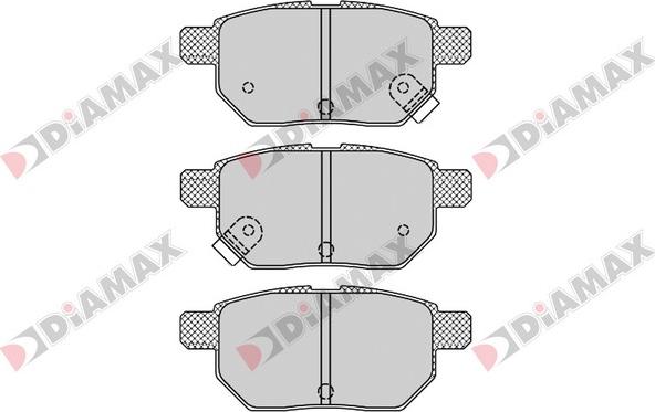 Diamax N09570 - Brake Pad Set, disc brake autospares.lv