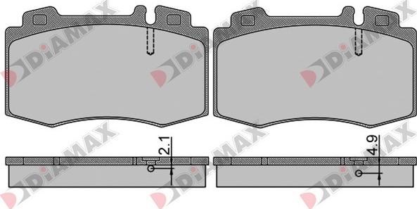 Diamax N09694 - Brake Pad Set, disc brake autospares.lv