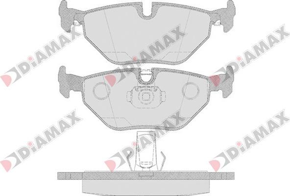 Diamax N09691 - Brake Pad Set, disc brake autospares.lv