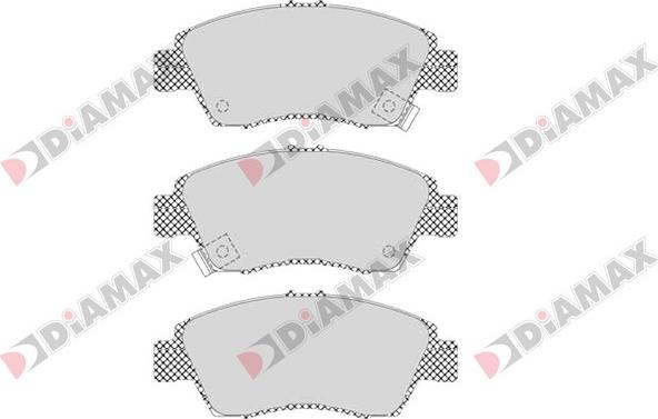 Diamax N09649 - Brake Pad Set, disc brake autospares.lv