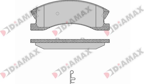 Diamax N09641 - Brake Pad Set, disc brake autospares.lv