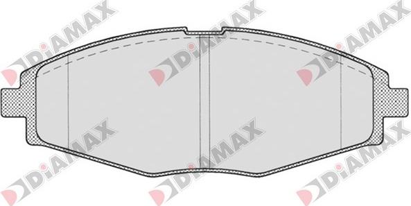 Diamax N09648 - Brake Pad Set, disc brake autospares.lv