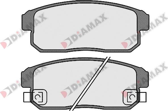 Diamax N09656 - Brake Pad Set, disc brake autospares.lv