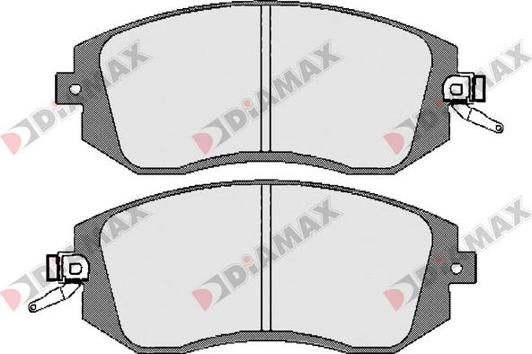 Diamax N09658 - Brake Pad Set, disc brake autospares.lv