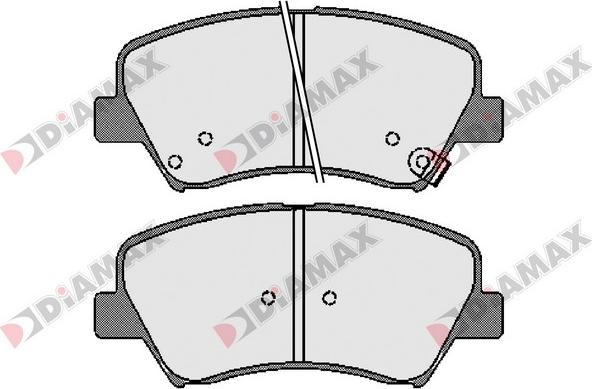 Diamax N09608 - Brake Pad Set, disc brake autospares.lv