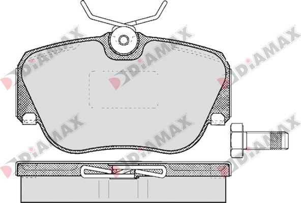 Diamax N09619 - Brake Pad Set, disc brake autospares.lv