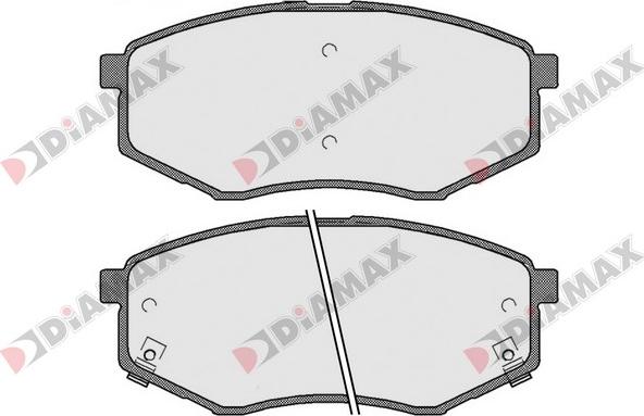 Diamax N09611 - Brake Pad Set, disc brake autospares.lv