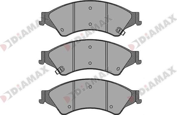 Diamax N09618 - Brake Pad Set, disc brake autospares.lv