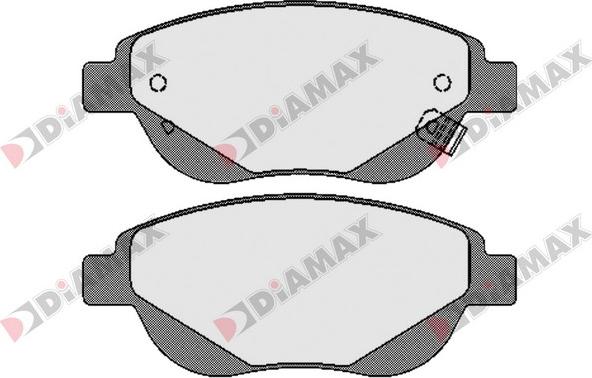 Diamax N09612 - Brake Pad Set, disc brake autospares.lv