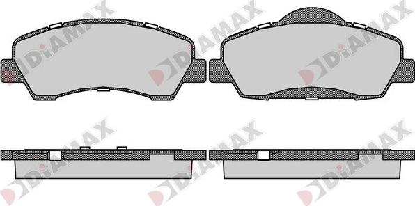 Diamax N09617 - Brake Pad Set, disc brake autospares.lv