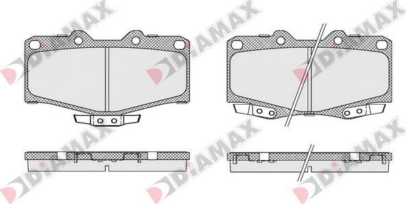 Diamax N09635 - Brake Pad Set, disc brake autospares.lv