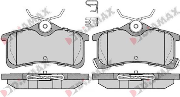 Diamax N09621 - Brake Pad Set, disc brake autospares.lv