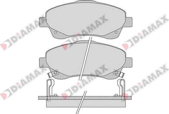 Diamax N09623 - Brake Pad Set, disc brake autospares.lv