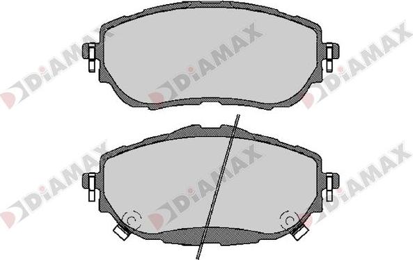 Diamax N09674 - Brake Pad Set, disc brake autospares.lv