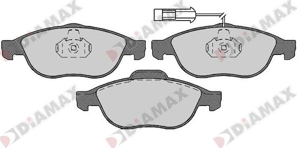 Diamax N09675 - Brake Pad Set, disc brake autospares.lv