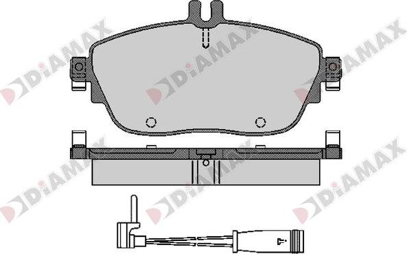 Diamax N09671A - Brake Pad Set, disc brake autospares.lv