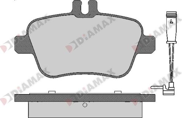 Diamax N09672A - Brake Pad Set, disc brake autospares.lv