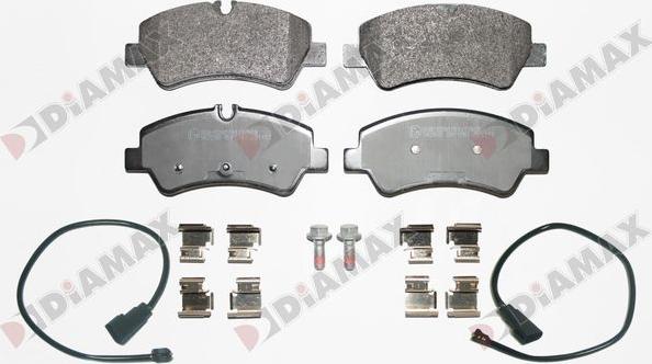 Diamax N09677A - Brake Pad Set, disc brake autospares.lv