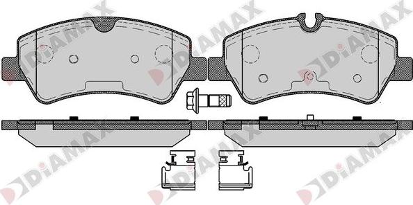 Diamax N09677 - Brake Pad Set, disc brake autospares.lv