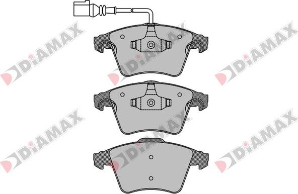 Diamax N09095 - Brake Pad Set, disc brake autospares.lv