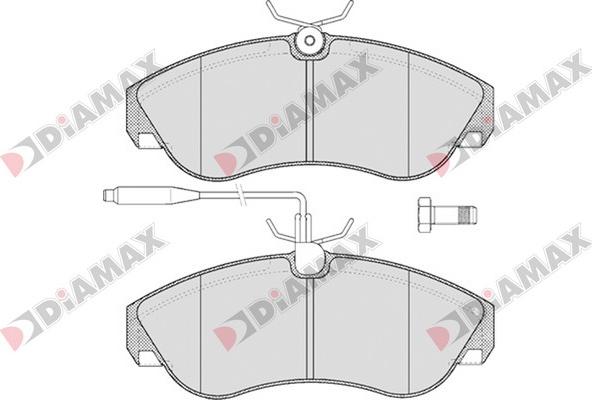 Diamax N09096 - Brake Pad Set, disc brake autospares.lv