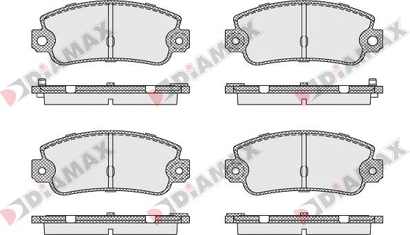 Diamax N09048 - Brake Pad Set, disc brake autospares.lv