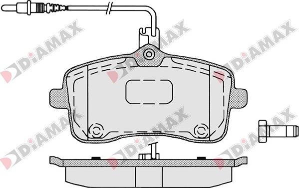Diamax N09054 - Brake Pad Set, disc brake autospares.lv