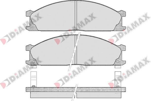 Diamax N09050 - Brake Pad Set, disc brake autospares.lv