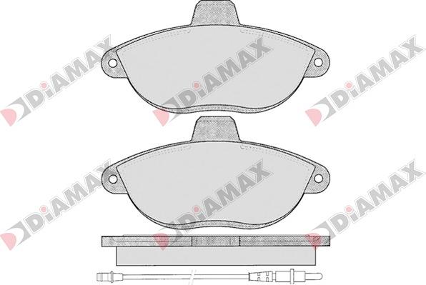 Diamax N09057 - Brake Pad Set, disc brake autospares.lv