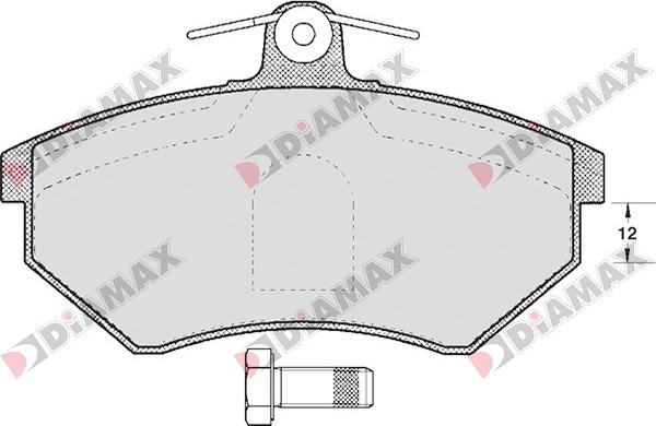 Diamax N09060 - Brake Pad Set, disc brake autospares.lv