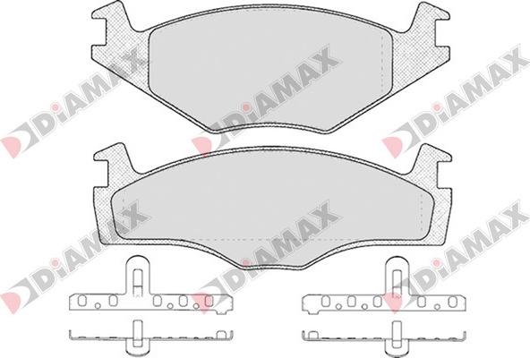 Diamax N09063 - Brake Pad Set, disc brake autospares.lv