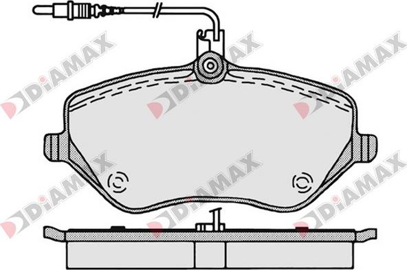 Diamax N09062 - Brake Pad Set, disc brake autospares.lv